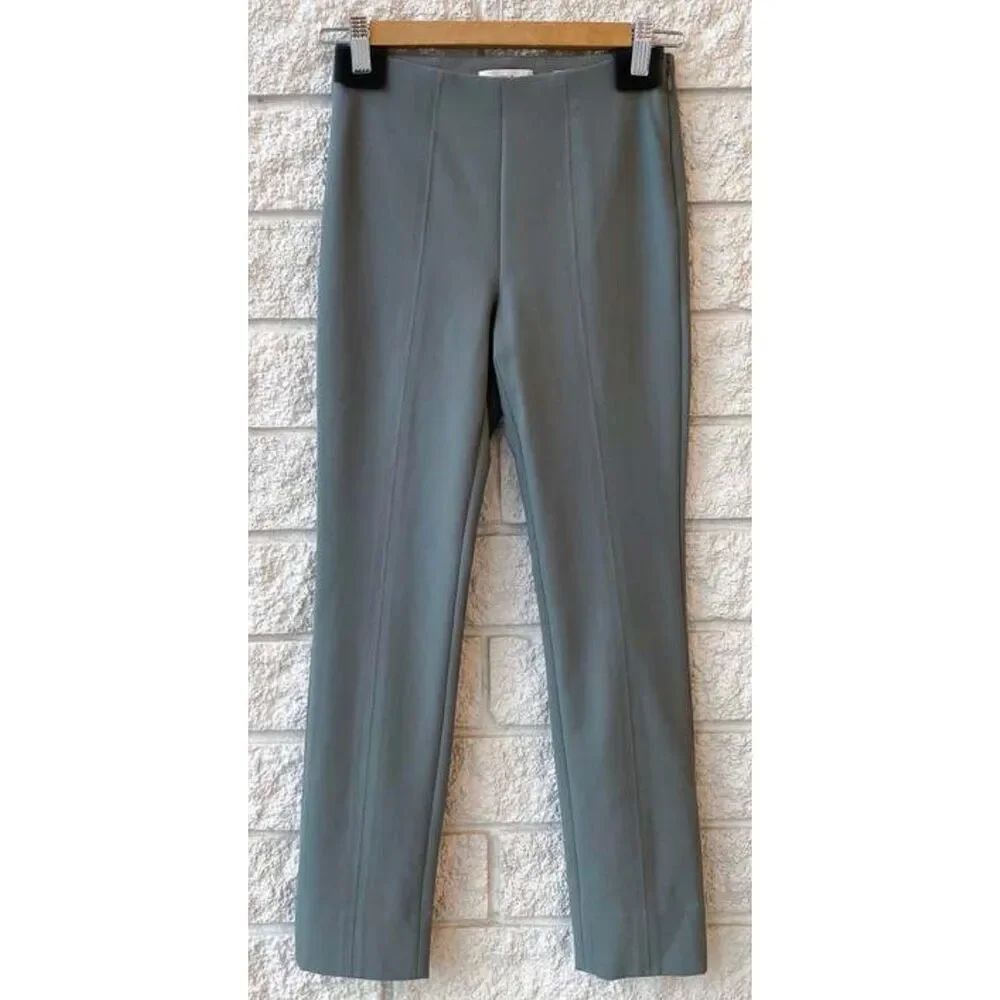 VINCE STITCH FRONT SEAM LEGGING - DARK Sea Stone NWT Size XXS